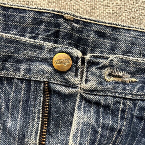 RARE Vintage Wrangler USA Jeans 29x30 Talon Zip | Slim Fit Stripe Grunge Denim W - Picture 9 of 15